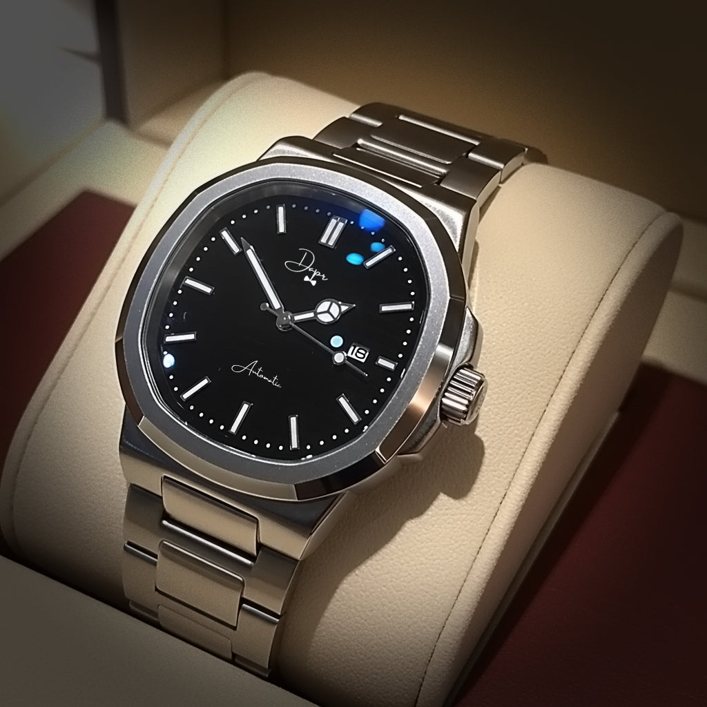 Dapr Watches- Men's Automatic Watch – Stainless Steel Case – "The Quincy" SOLD OUT