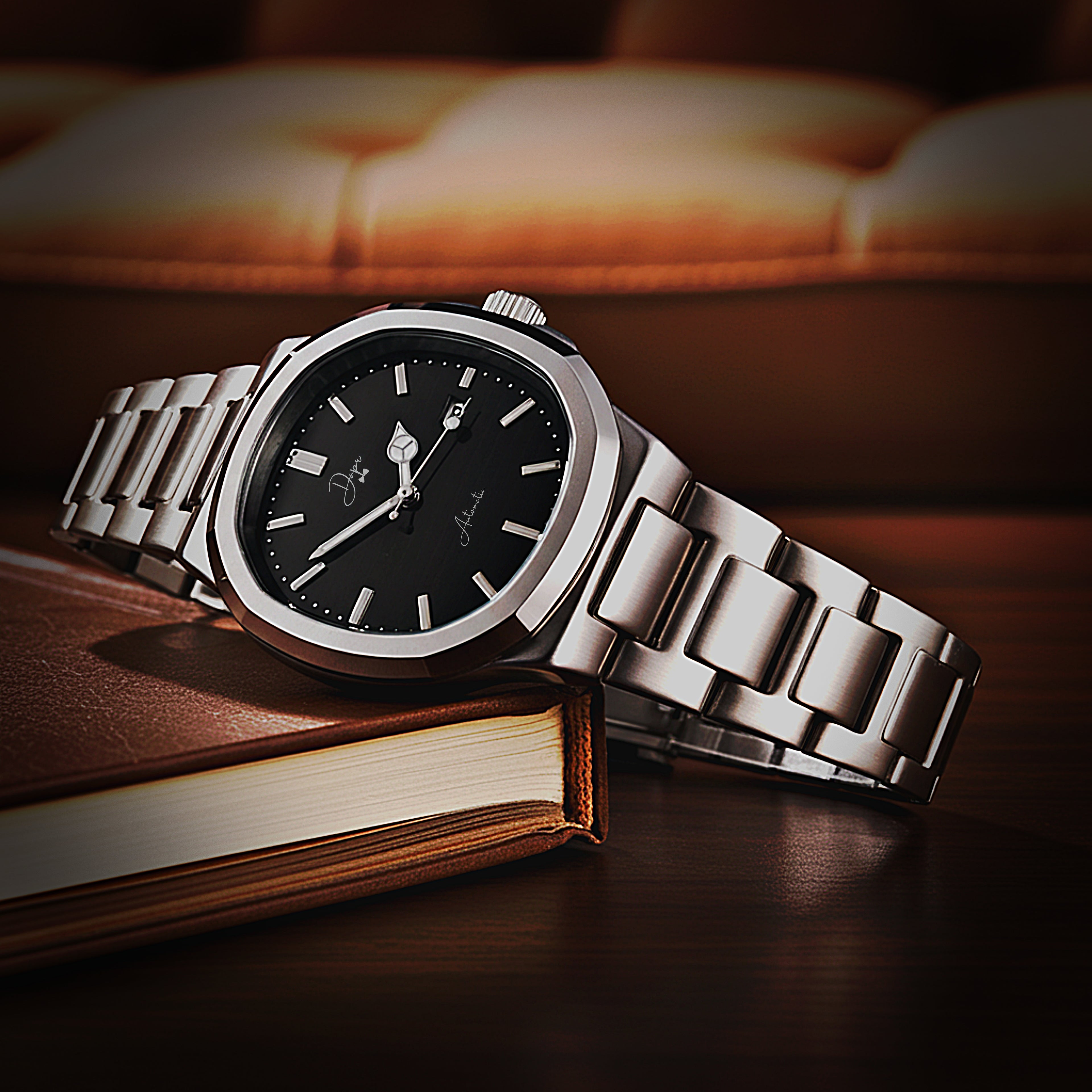Dapr Watches- Men's Automatic Watch – Stainless Steel Case – "The Quincy" SOLD OUT