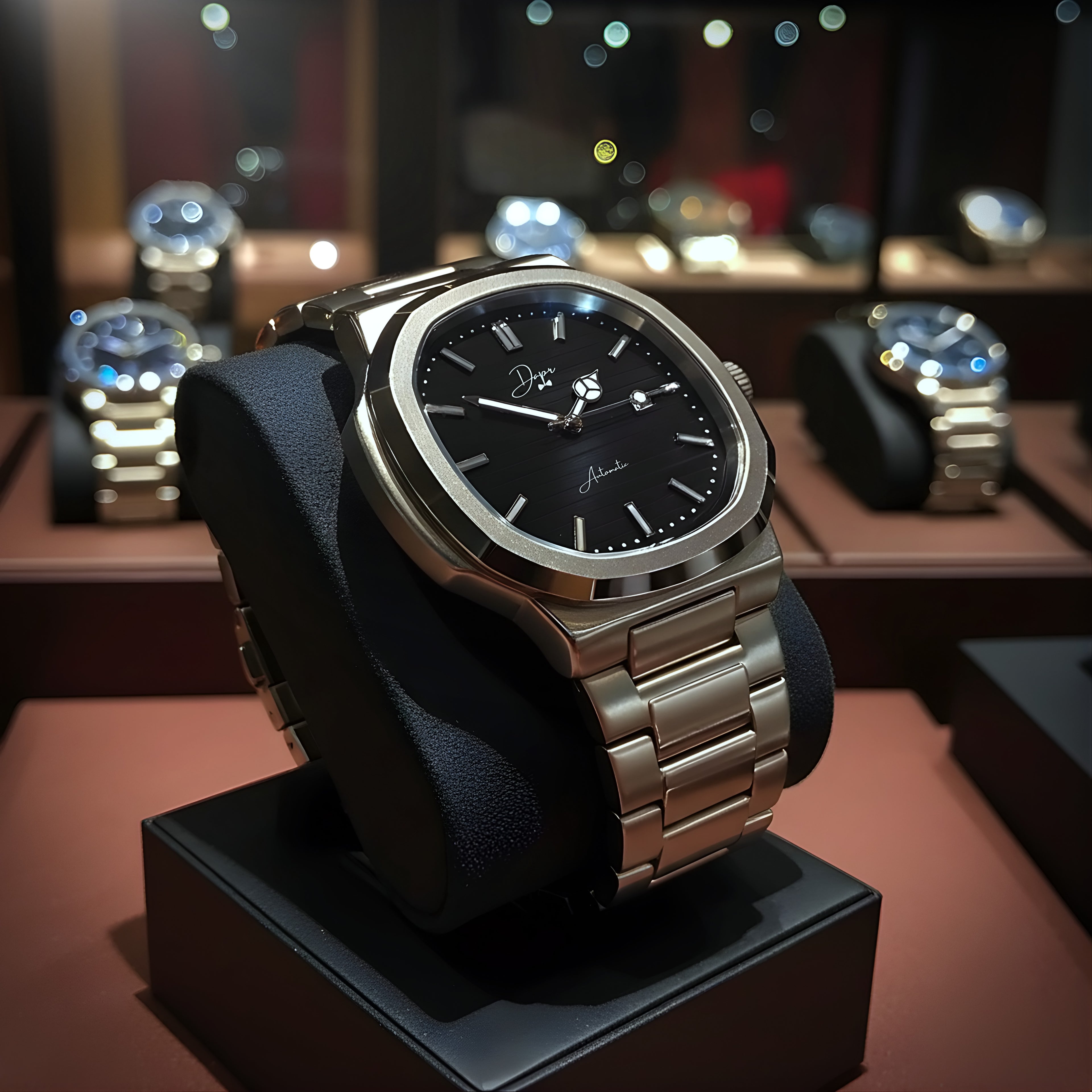 Dapr Watches- Men's Automatic Watch – Stainless Steel Case – "The Quincy" SOLD OUT