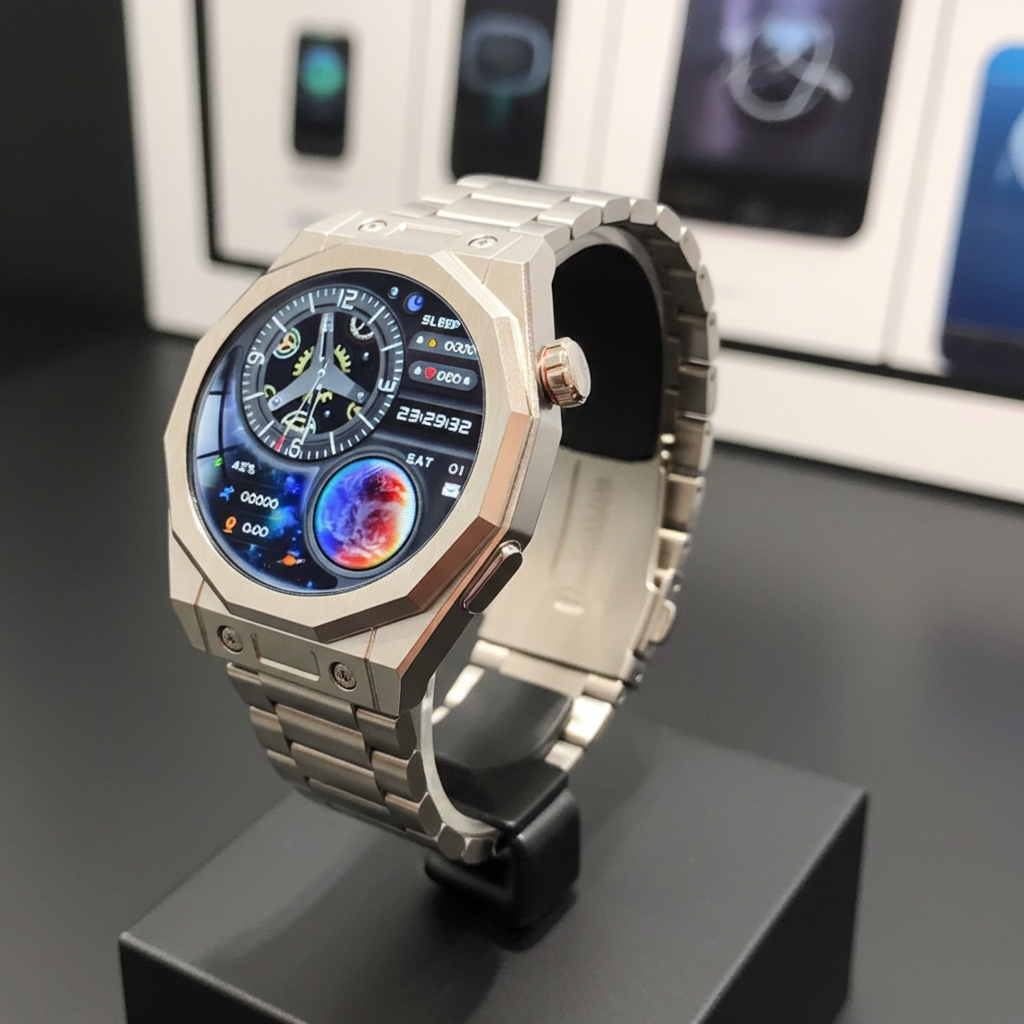 Dapr Watches- Men's Smartwatch – Collector-Grade Tech, Angular Style – "The Octagon"