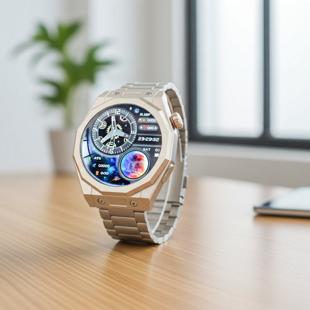 Dapr Watches- Men's Smartwatch – Collector-Grade Tech, Angular Style – "The Octagon"