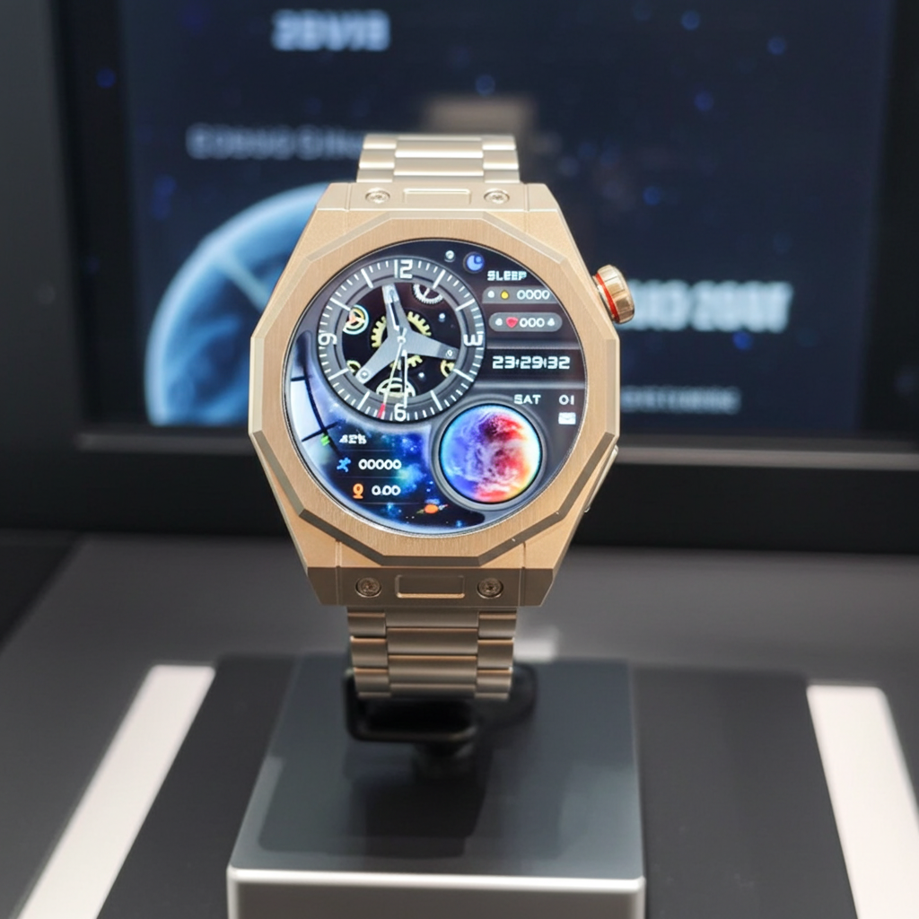 Dapr Watches- Men's Smartwatch – Collector-Grade Tech, Angular Style – "The Octagon"