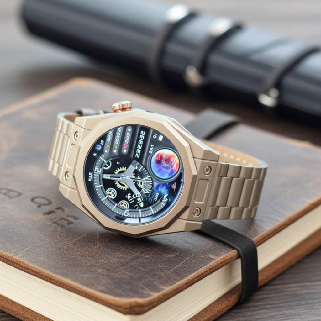 Dapr Watches- Men's Smartwatch – Collector-Grade Tech, Angular Style – "The Octagon"