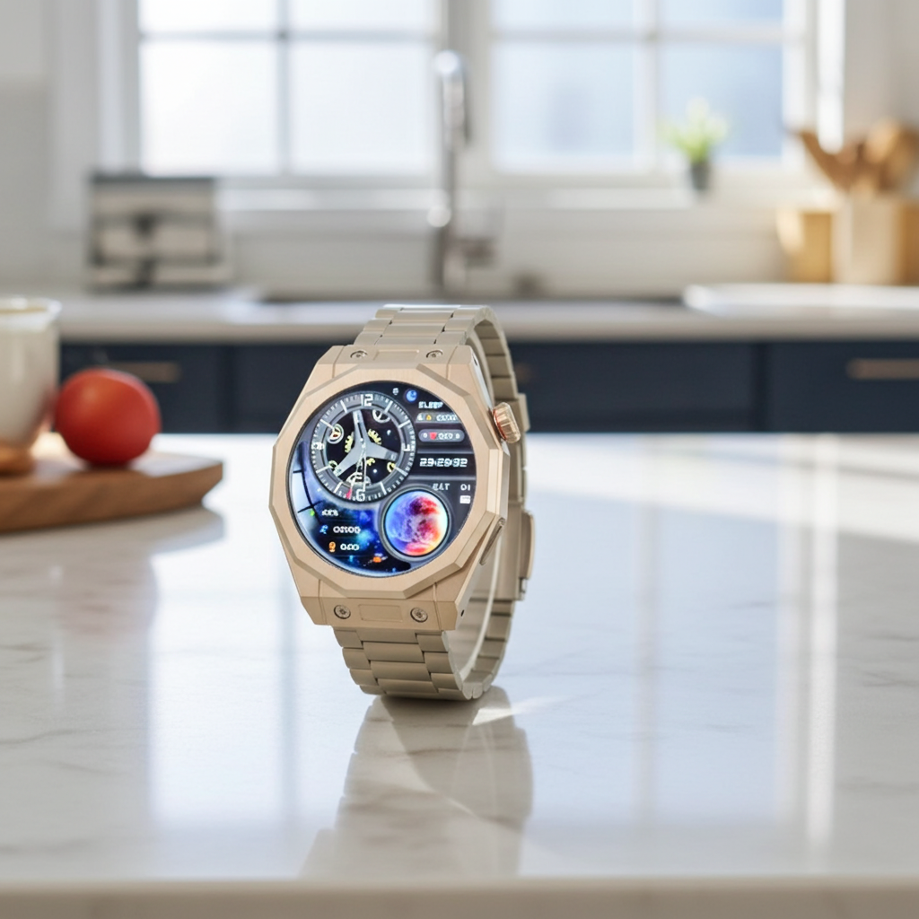 Dapr Watches- Men's Smartwatch – Collector-Grade Tech, Angular Style – "The Octagon"