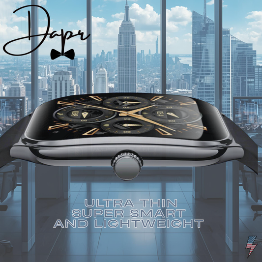 Dapr Watches- Ultra thin smartwatch 7.5mm, Bluetooth, Heart rate and Oxygen sensors, Text and Phone calls